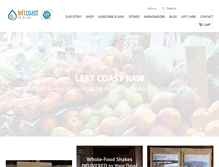 Tablet Screenshot of leftcoastraw.com